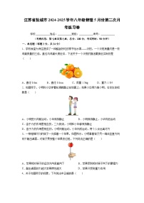 江苏省盐城市2024-2025学年八年级下5月份第二次月考练习卷+物理试卷（解析版）