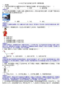 2025年辽宁省大连市普兰店中考一模物理试题(答案版)