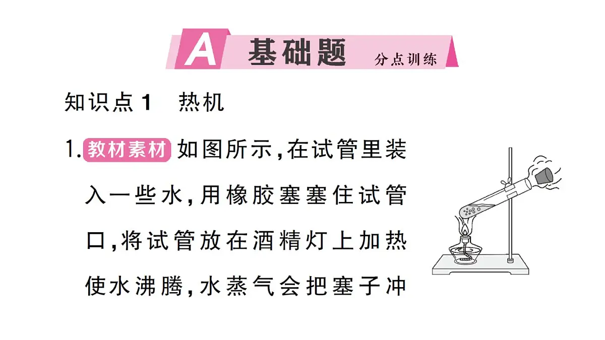 初中物理新人教版九年级全册第十四章第二节 热机作业课件2025秋第2页
