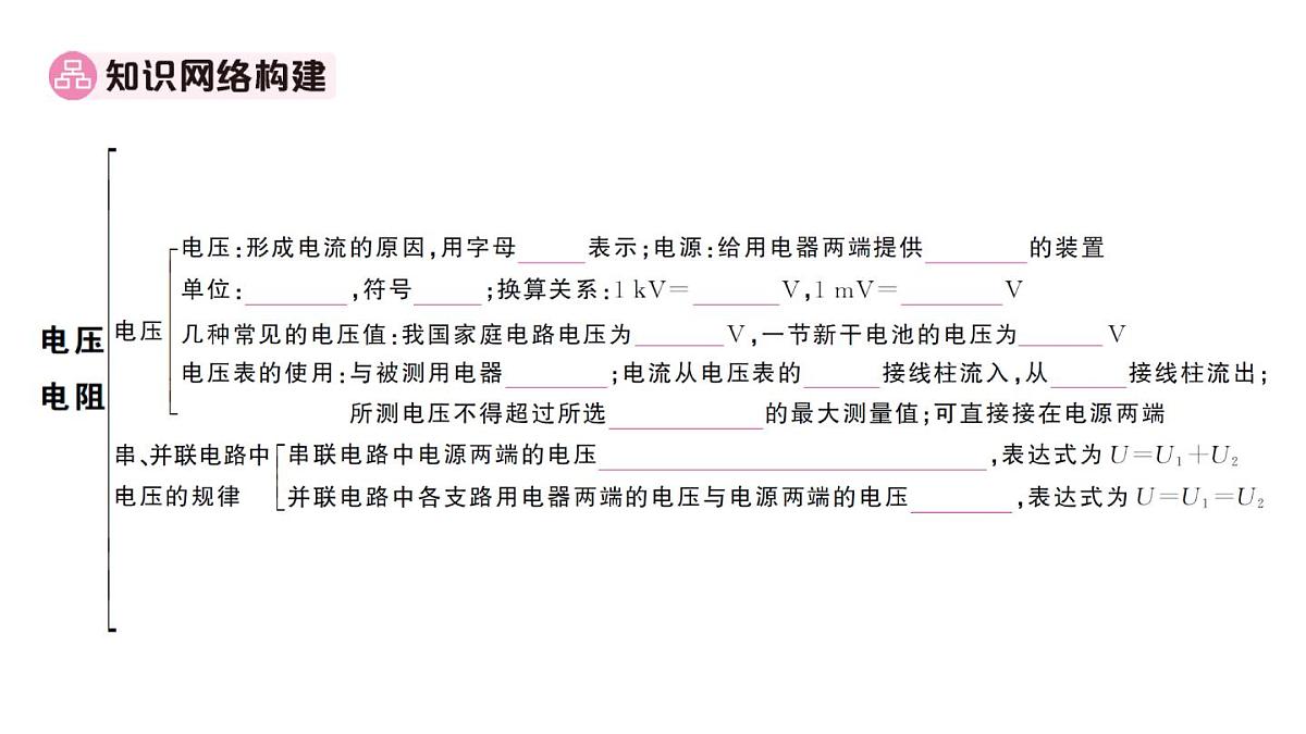 初中物理新人教版九年级全册第十六章章末复习训练作业课件2025秋第2页