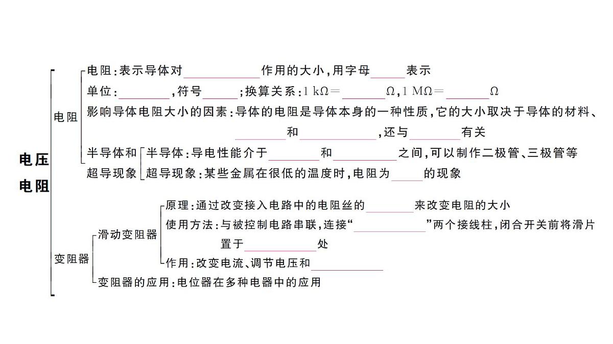 初中物理新人教版九年级全册第十六章章末复习训练作业课件2025秋第3页