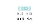 九年级全册（2024）第1节 电压作业ppt课件