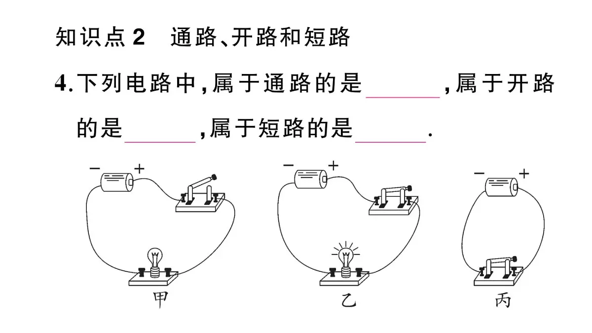 初中物理新沪科版九年级全册第十五章第二节第一课时 电路作业课件2025秋第5页