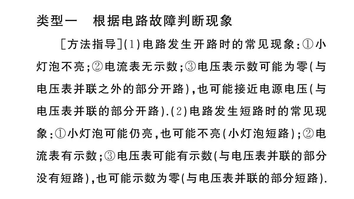 初中物理新沪科版九年级全册第十六章专题八 电路故障分析作业课件2025秋第2页