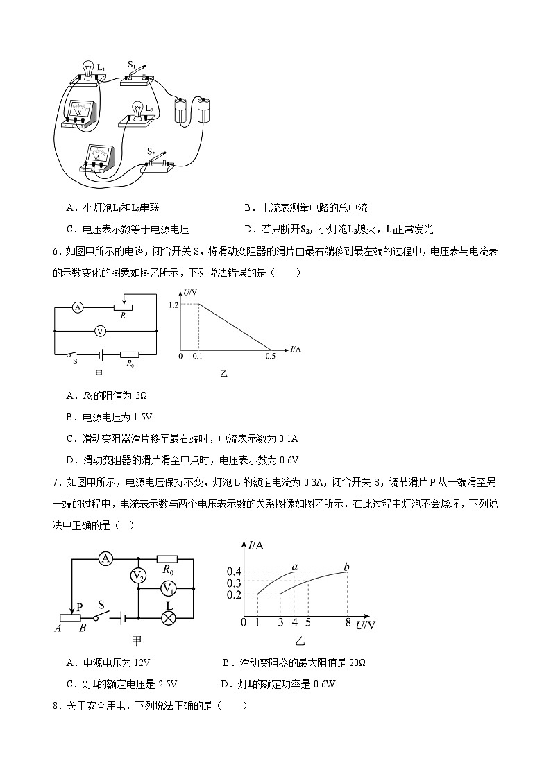 2025年甘肃省武威市凉州区武威十七中、十二中中考二模物理试题(中考模拟)第2页