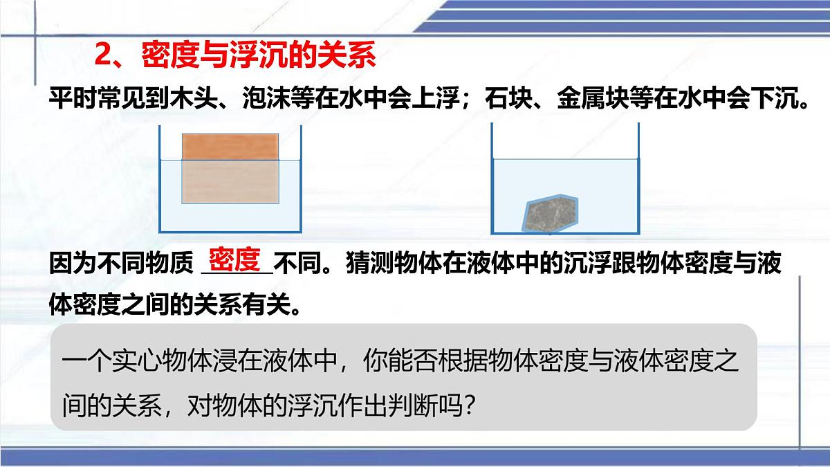 8.7+物体的浮沉条件及其运用 2025学年八年级物理下册同步课件北师大版第7页