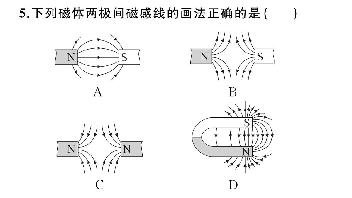 初中物理新沪科版九年级全册第十八章第一节 磁的奥秘作业课件2025秋第6页