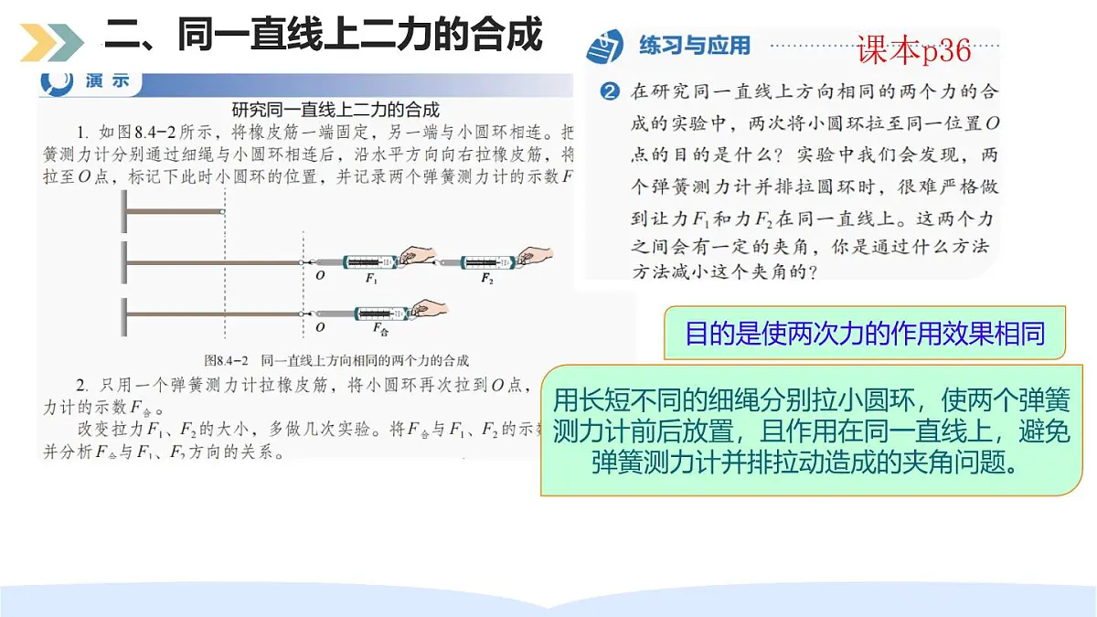 8.4 同一直线上二力的合成 课件 人教版(2024)物理八年级下册第8页