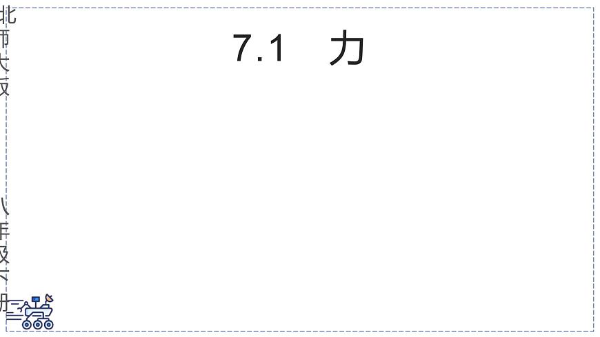 北師大版物理八年級下冊 7.1 力 課件第1頁