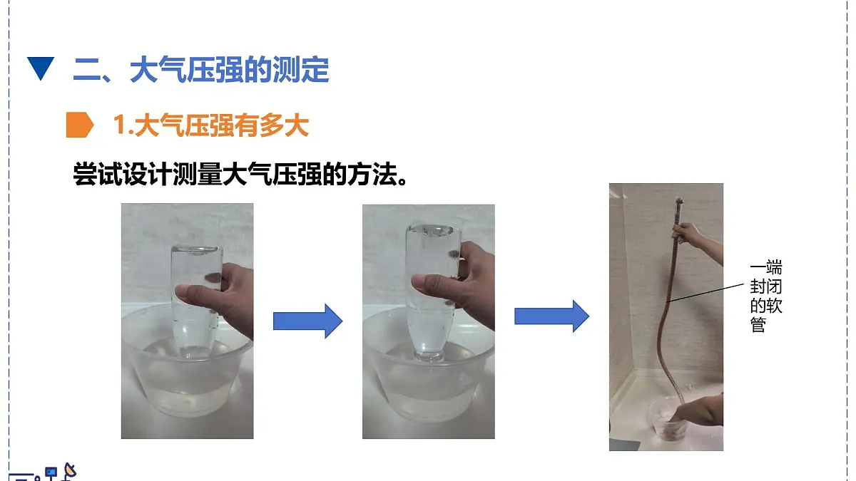 北师大版物理八年级下册 8.4 大气压强 课件第8页