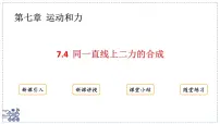物理八年级下册(2024)同一直线上二力的合成评课课件ppt