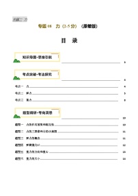 2025年中考物理一轮培优讲与练 专题08  力 （讲义）（2份，原卷版+解析版）