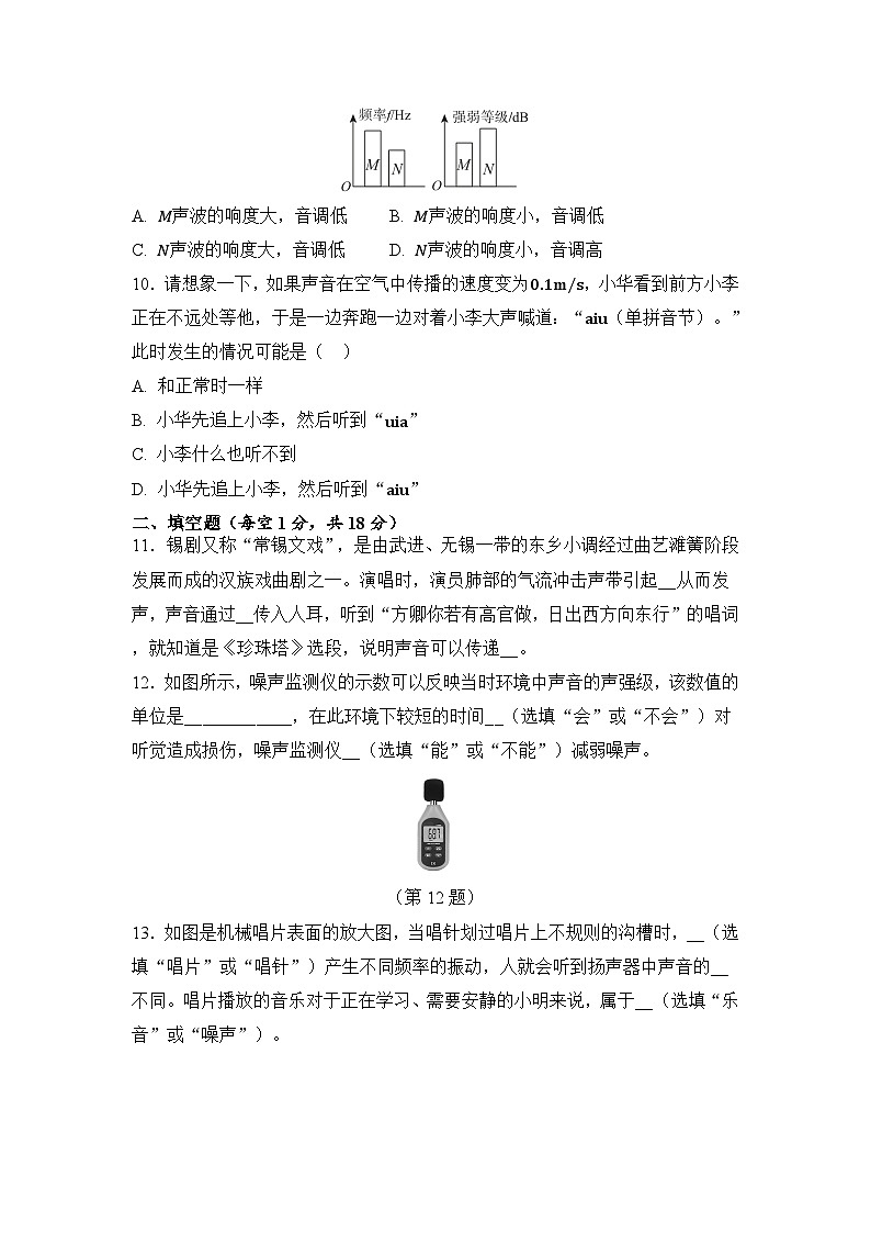 第一章 聲現(xiàn)象 章節(jié)測試（原卷）第3頁