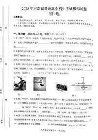 2025年河南省南阳市西峡县中考二模物理试题（中考模拟）