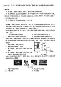 2025年辽宁省抚顺市新宾县旺清门镇中学第三次模拟考试物理试题（中考模拟）
