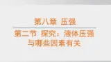 2025年春沪科版物理八年级下册上课课件 8.2 探究：液体压强与哪些因素有关