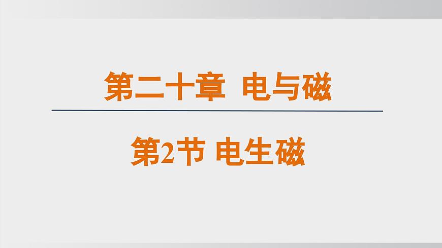 2025年春人教版物理九年級(jí)下冊(cè)上課課件 20.2 電生磁第1頁(yè)