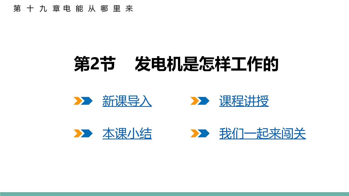 19.2+发电机是怎样工作的+课件 2026学年物理沪科版九年级全一册第1页
