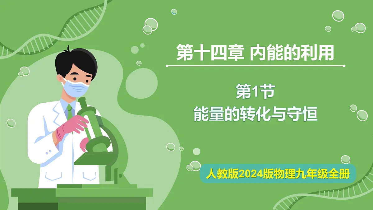 14.1 能量的转化与守恒—初中物理九年级全一册 同步教学课件(人教版2024)第1页