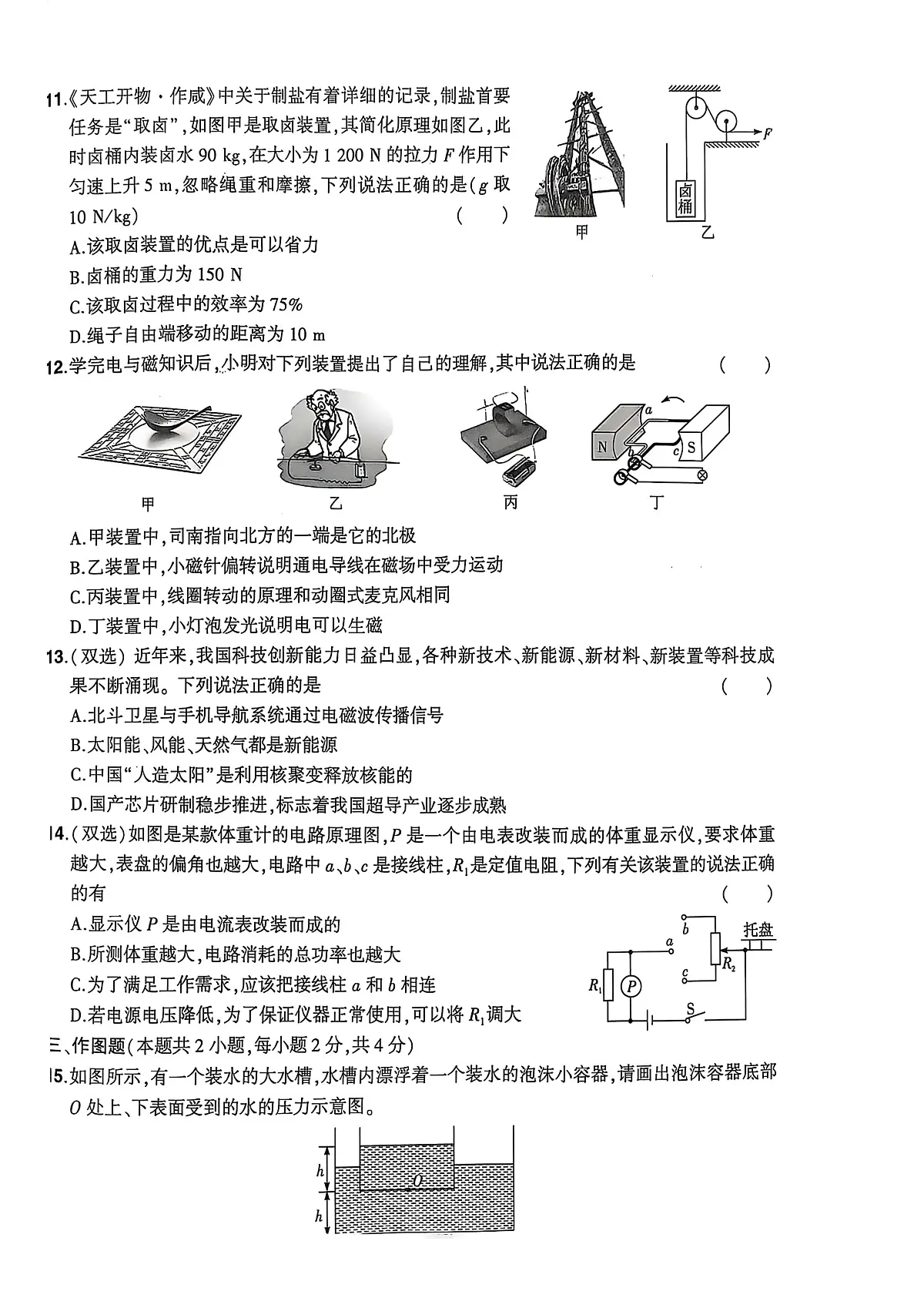 2025年河南省驻马店市驿城区中考三模物理试题(中考模拟)第3页