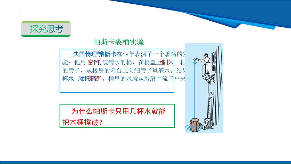 2025年春沪粤版物理八年级下册教学课件 8.2 液体的压强 第1课时第8页