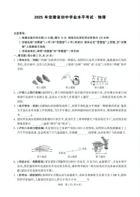 2025年安徽省合肥市中考三模物理试题（中考模拟）