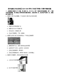 贵州省遵义市红花岗区2024-2025学年八年级下学期4月期中物理试题