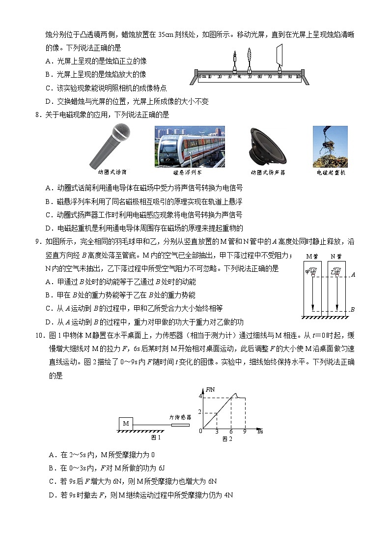 北京市海淀区2025年中考二模物理试题第2页