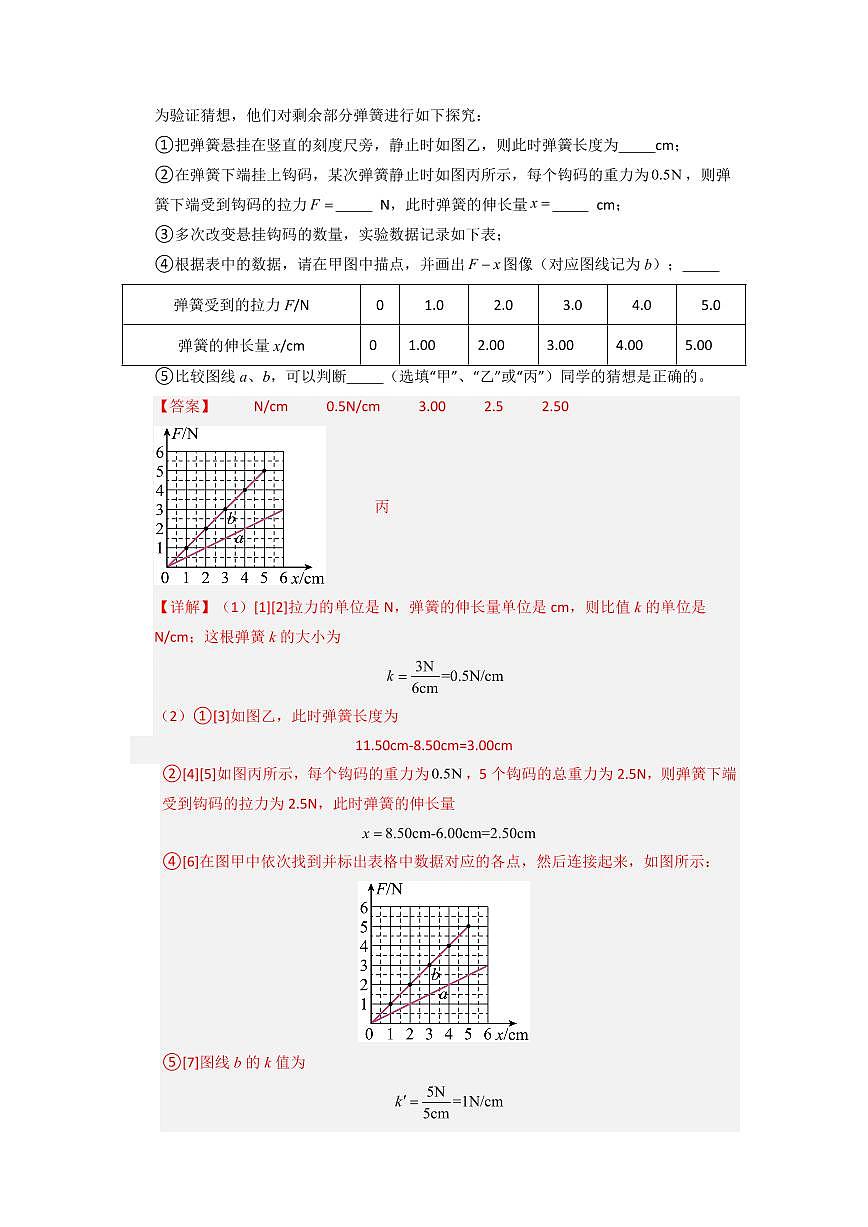 挑战15 实验题(运动和力、功和能与简单机械综合42题)(教师版)第2页
