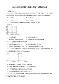 2025年甘肃省武威市凉州区武威三中联片教研中考三模物理试题（中考模拟）