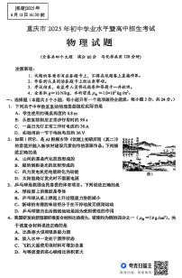 2025年重庆市中考物理试题（中考模拟）