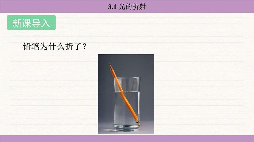 蘇科版(2024)八年級(jí)物理上冊(cè) 3.1 光的折射(課件)第3頁(yè)