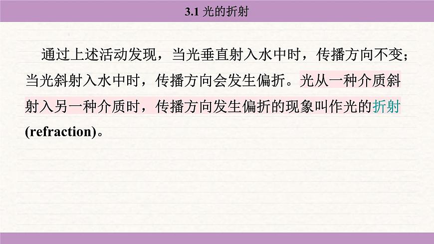 蘇科版(2024)八年級(jí)物理上冊(cè) 3.1 光的折射(課件)第8頁(yè)
