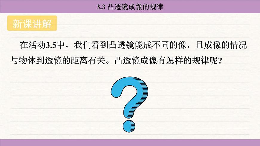 苏科版(2024)八年级物理上册 3.3 凸透镜成像的规律(课件)第4页