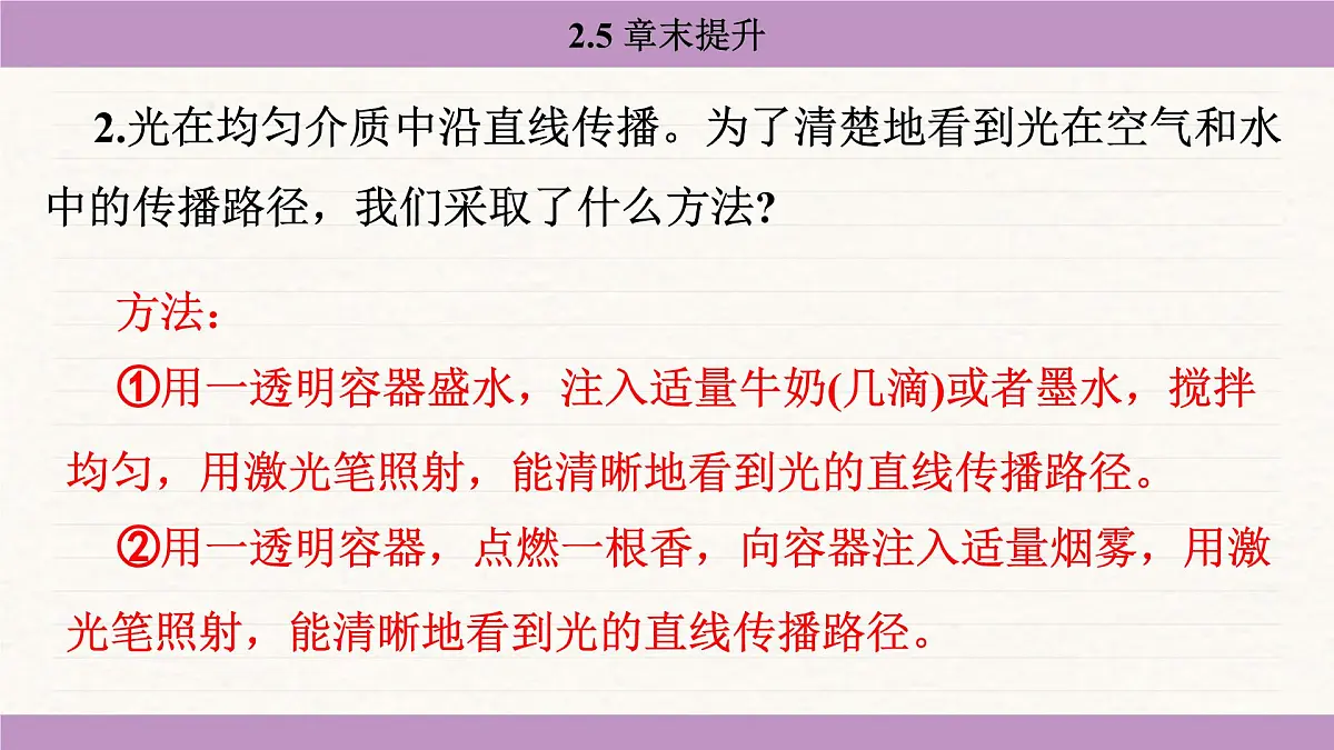苏科版(2024)八年级物理上册 第二章 光现象 章末提升(课件)第4页