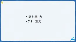 7.3 重力 課件-初中物理人教版（2024）八年级下册