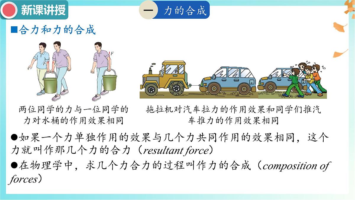 8.4 同一直线上二力的合成 课件 初中人教版(2024)物理八年级下册第4页