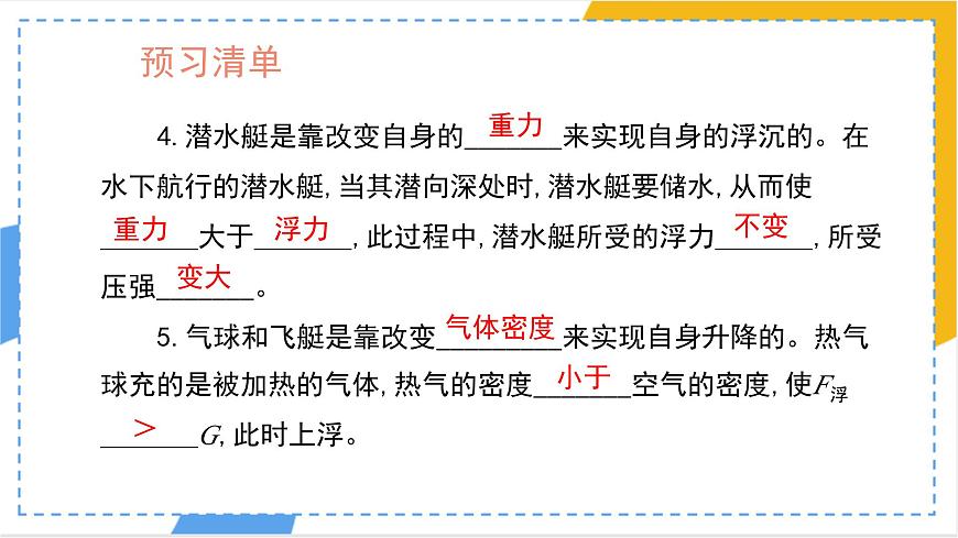 10.3 物体的浮沉条件及应用 课件 人教版(2024)物理八年级下册第3页
