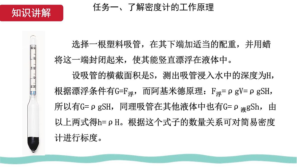 10.4 跨学科实践:制作微型密度计 课件-初中人教版(2024)物理八年级下册第8页