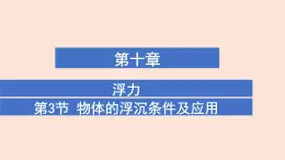 11.3 物体的浮沉条件及应用-第1课时-課件 初中物理人教版（2024）八年级下册