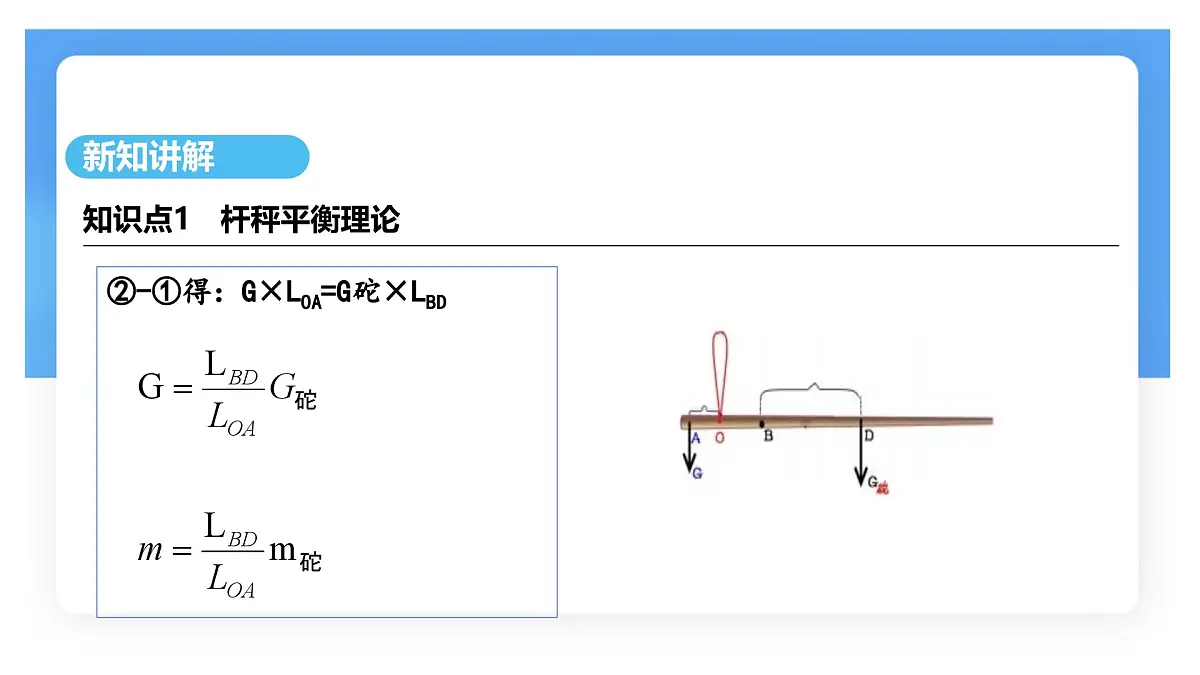 12.2 跨学科实践:制作简易杆秤-课件 人教版(2024)物理八年级下册第8页