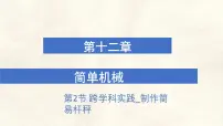 人教版(2024)八年级下册(2024)跨学科实践:制作简易杆秤授课ppt课件
