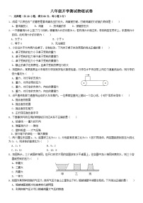 河北省衡水市安平县实验初级中学2024-2025学年八年级上学期开学测试物理试题