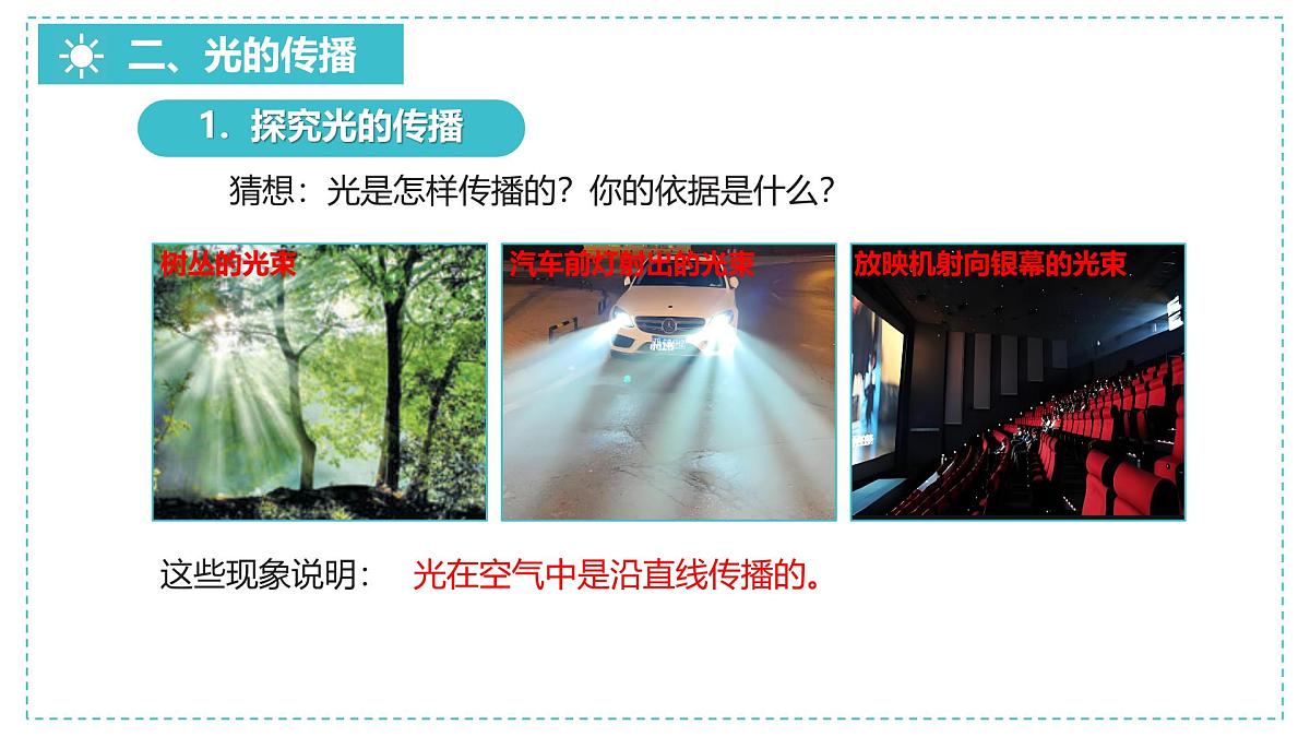初中 物理 人教版(2024) 八年级上册(2024) 第四章 光现象 第1节 光的直线传播课件第6页