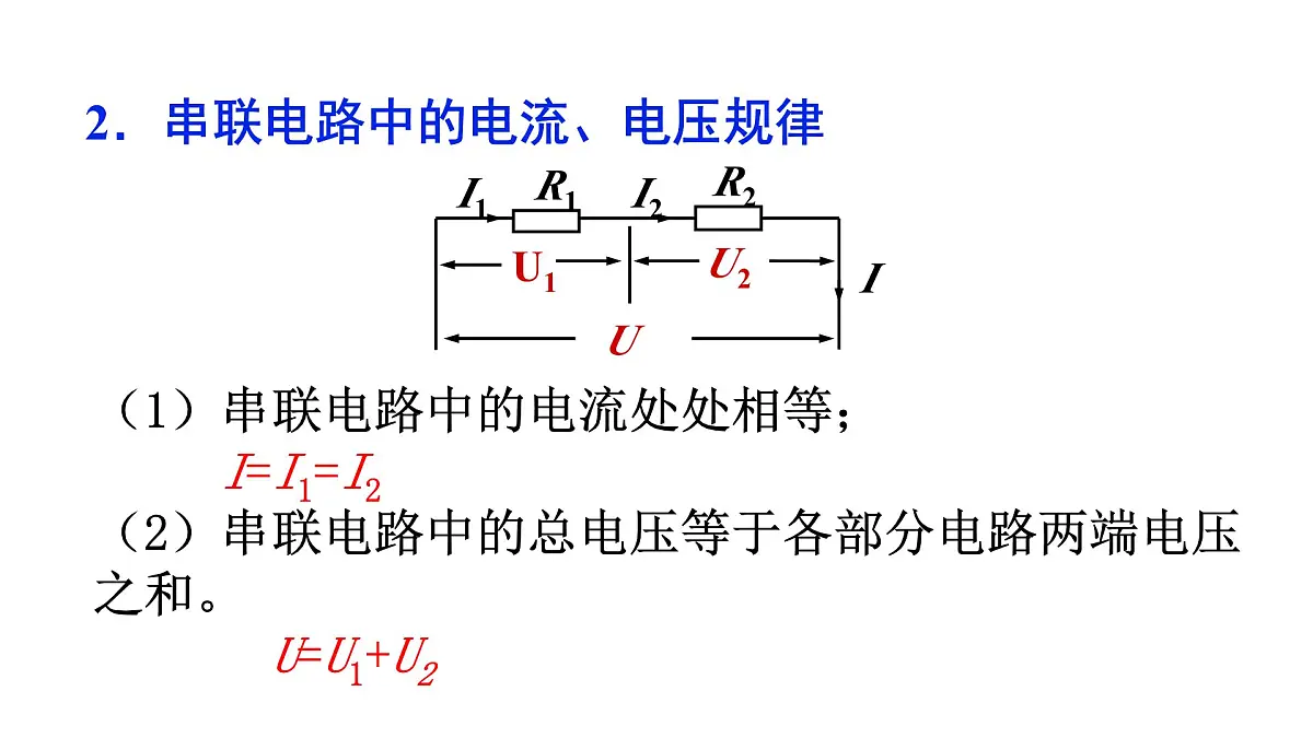人教版九年级物理全册17.4欧姆定律在串、并联电路中的应用课件第3页