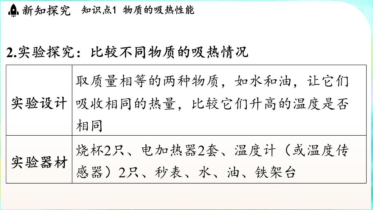 教科版(2024)物理九年级全一册 1.3 比热容(课件)第5页