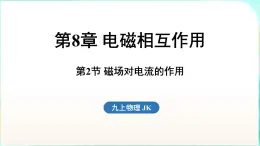 教科版（2024）物理九年级全一册 8.2 磁场对电流的作用（課件）