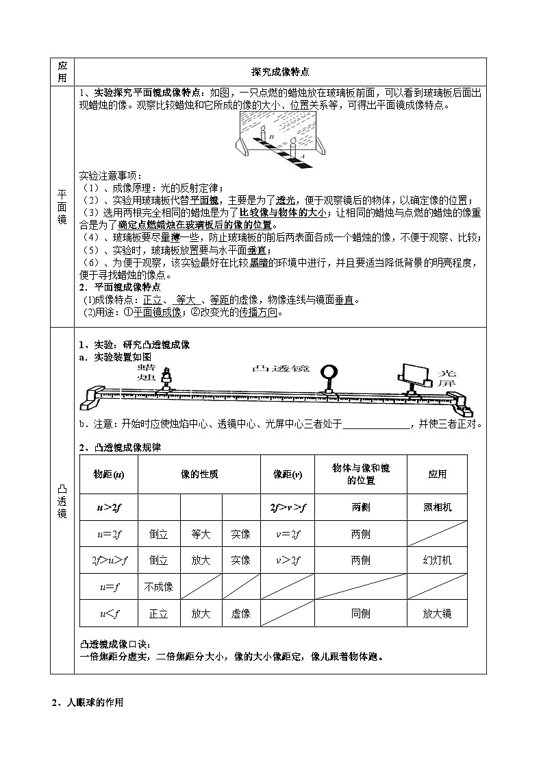 2026年中考物理专题复习光的直线传播、反射和折射 讲义(含练习题及答案)第2页