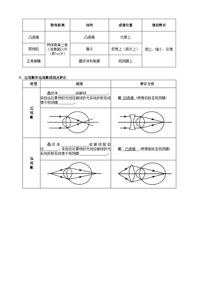 2026年中考物理专题复习光的直线传播、反射和折射 讲义(含练习题及答案)第3页