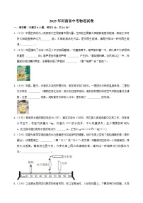 2025年河南省中考物理试卷及答案